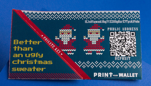 Christmas Paper Wallet